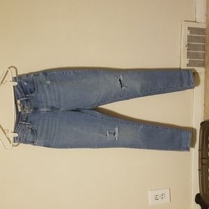 High rise skinny jeans